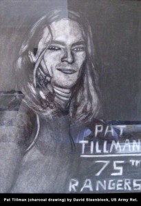 Pat Tillman (charcoal drawing) by David Steenblock, US Army Ret