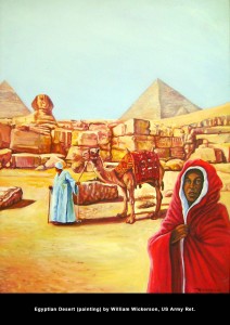 Egyptian Desert (painting) by William Wickerson, US Army Ret.