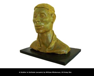 A Soldier in Solitude (ceramic) by Willaim Wickerson, US Army Ret
