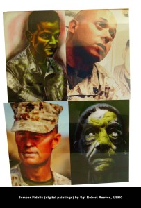 Semper Fidelis (digital paintings) by Sgt Robert Reeves, USMC