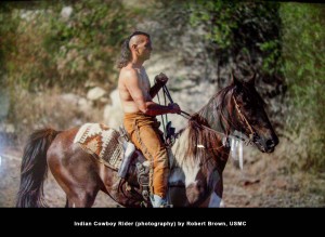 Indian Cowboy Rider (photography) by Robert Brown, USMC