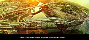 Yuma - Cali Bridge (drone photo) by Robert Brown
