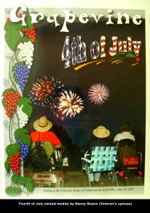 Fourth of July (mixed media) by Nancy Bueno (Veteran's spouse)